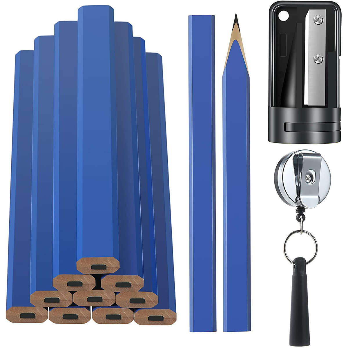 Woodworking Project Plans - 12Pcs Achteckige Quadratische Bleistift Carpenter Kennzeichnung