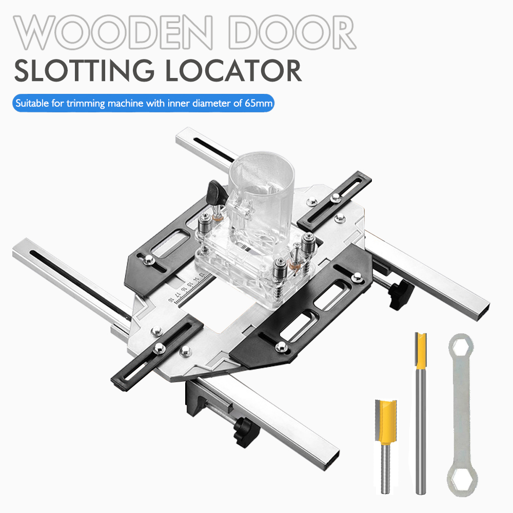 Woodworking Project Plans - Türscharnier-Schablone, Lochführung, Vorrichtung, Holzbearbeitung, Lochöffner, Positionierung,