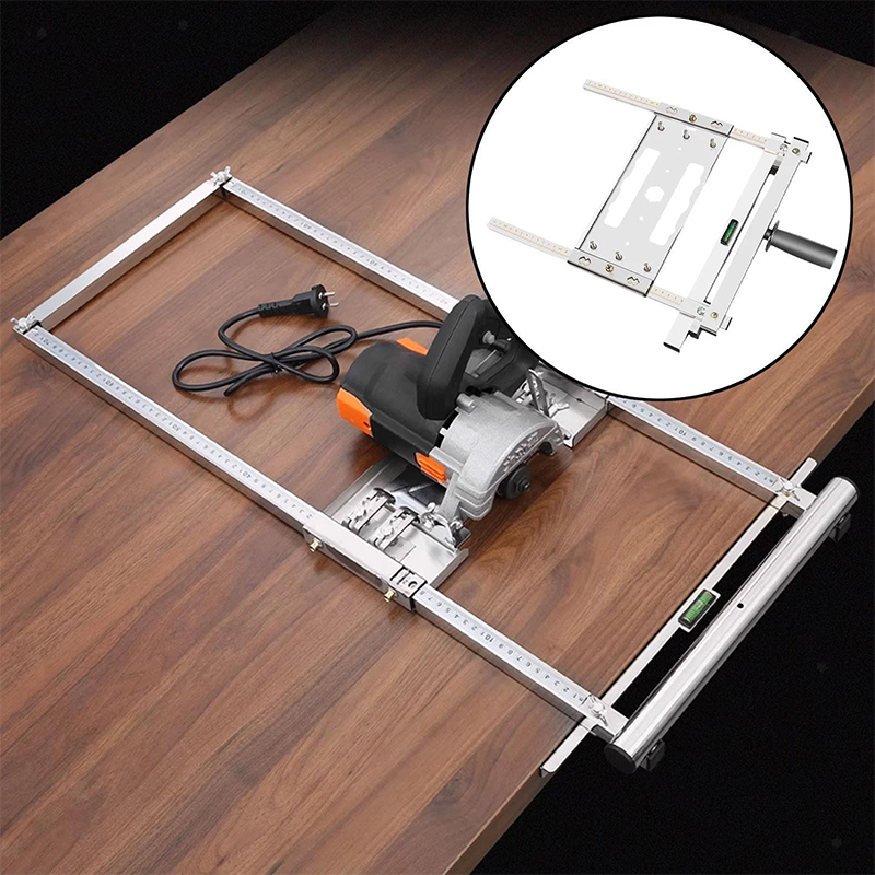 Woodworking Cutting Tools - Multifunktionale Holzbearbeitungs-Schienenschiene für 4-7-Zoll-Elektro-Kreissägen, Kantenführung und