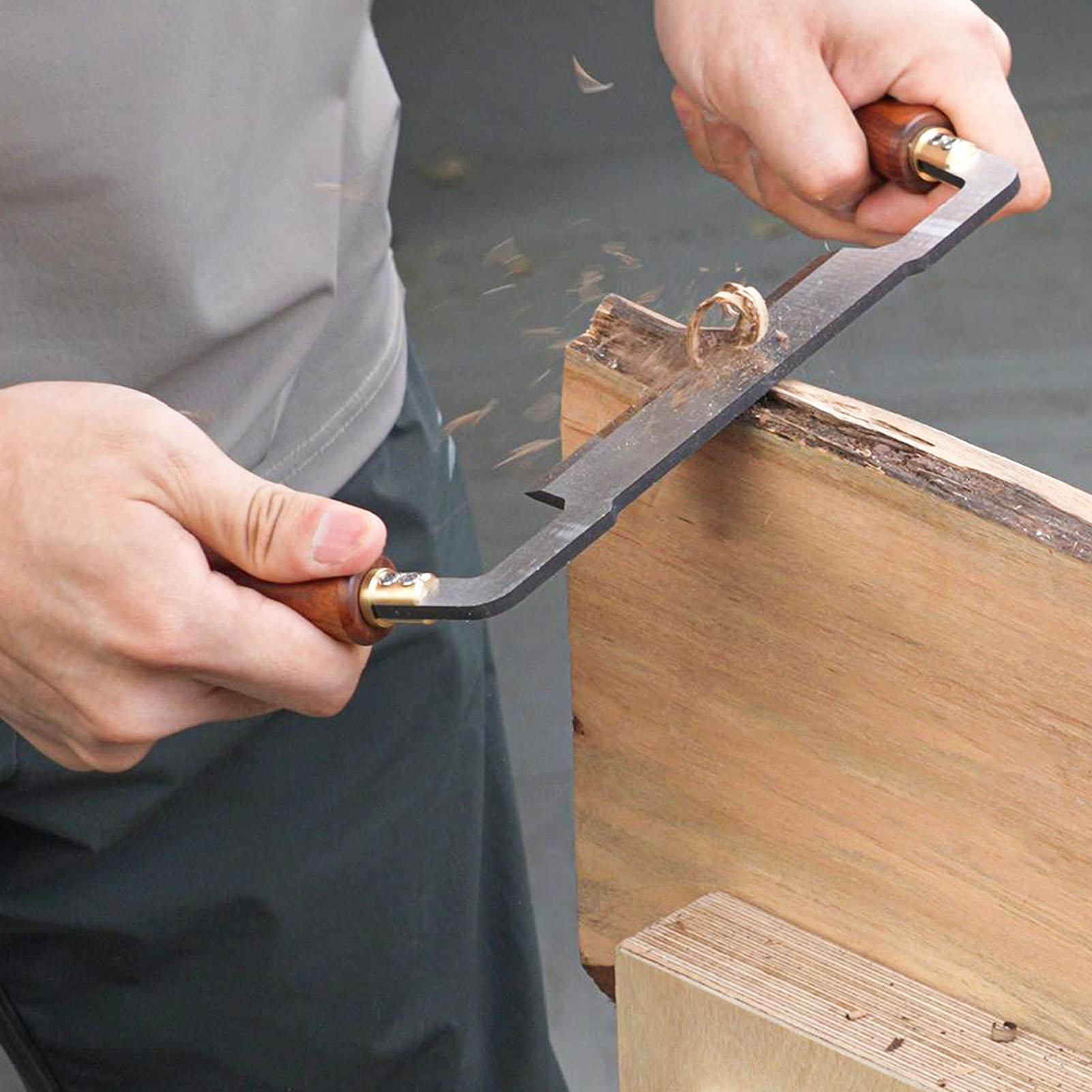 Woodworking Project Plans - Ziehendes Rasierwerkzeug, Schnellarbeitsstahl, bequemer, rutschfester Griff,