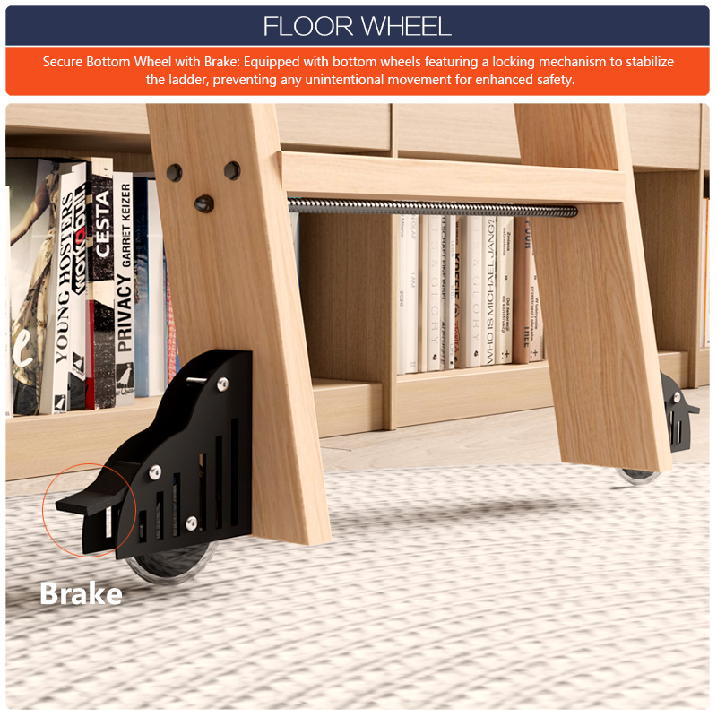 Rollende Bibliotheksladder-Har – Woodworking Lofts Bewertung und Preis
