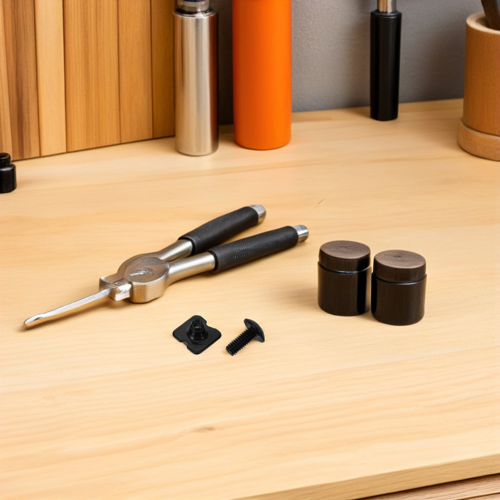 1 Set schwarze Stahlrückplatte – Woodworking Kits For Adults Bewertung und Preis
