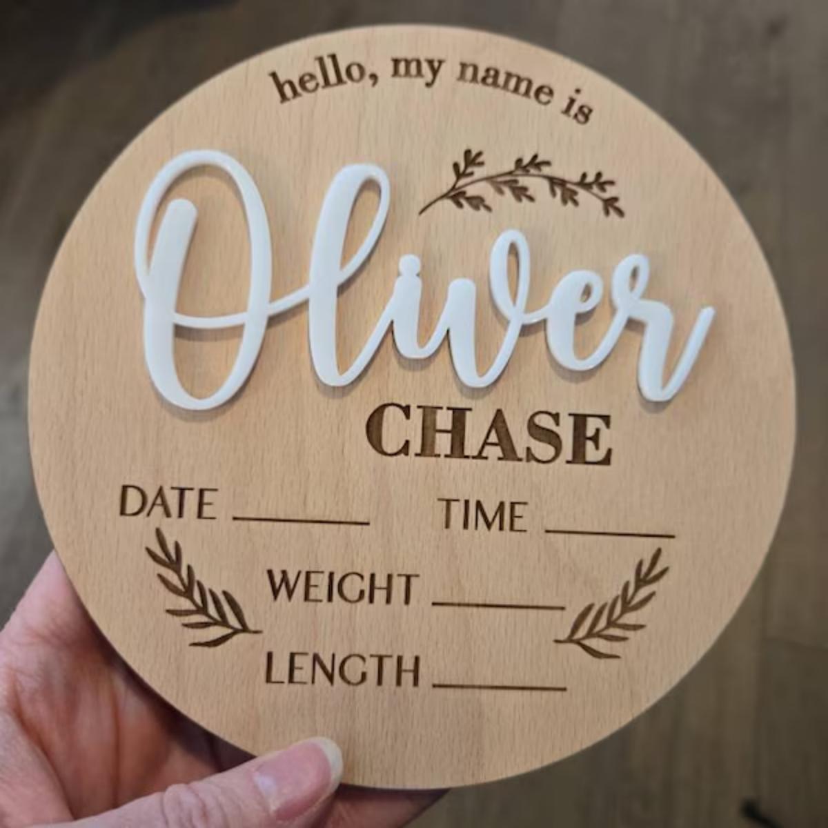 1 Stück personalisiertes Baby- – Woodworking Laser Bewertung und Preis