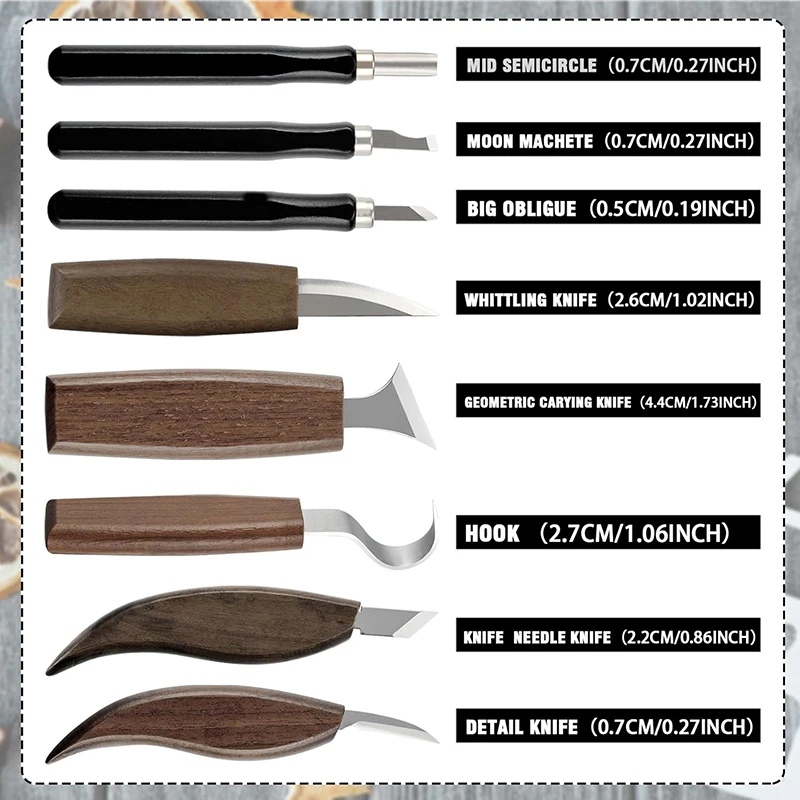 Holzschnitzset, 17-teilig, Hol – Woodworking Kits For Adults Bewertung und Preis