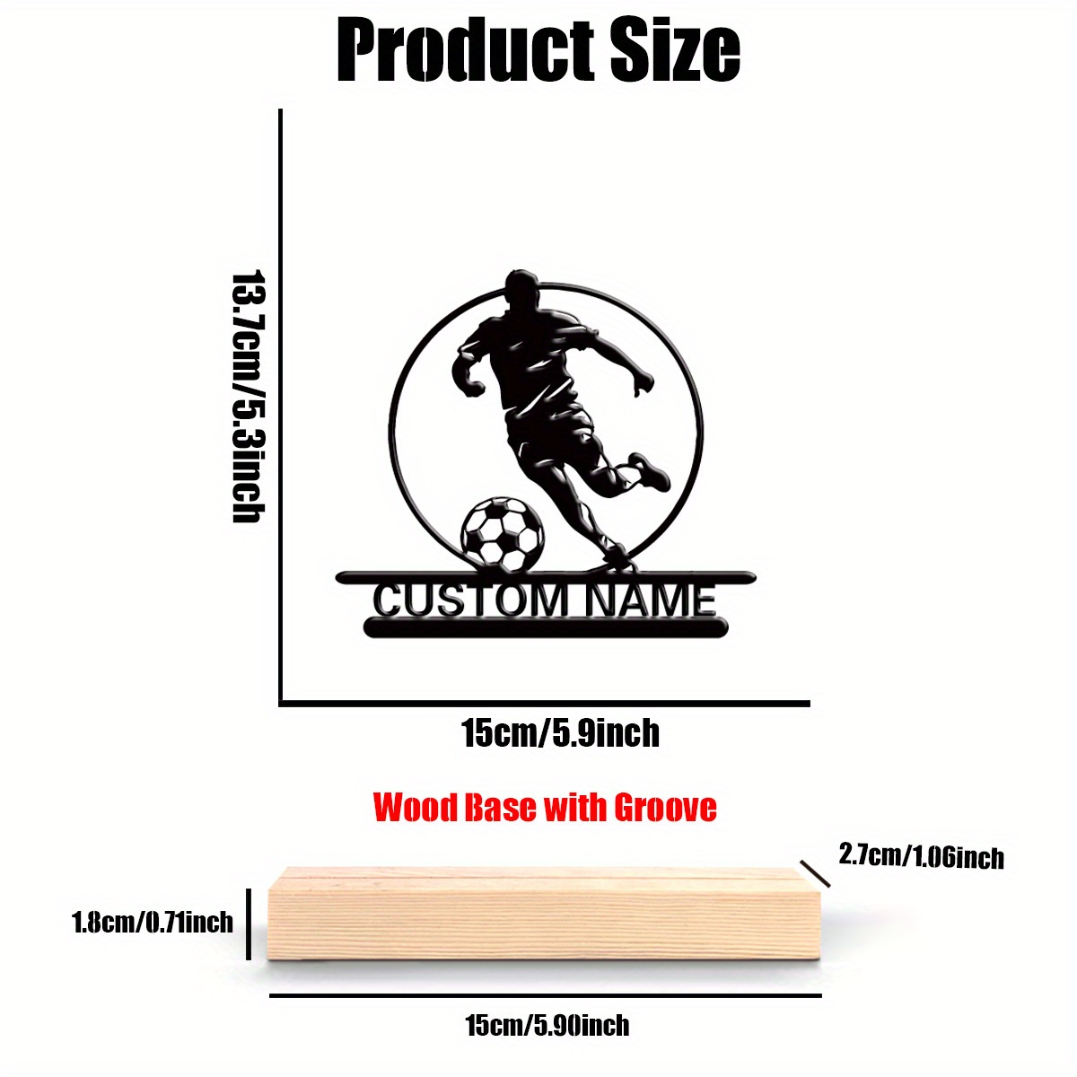 Personalisierte Fußballspieler – Woodworking Laser Bewertung und Preis