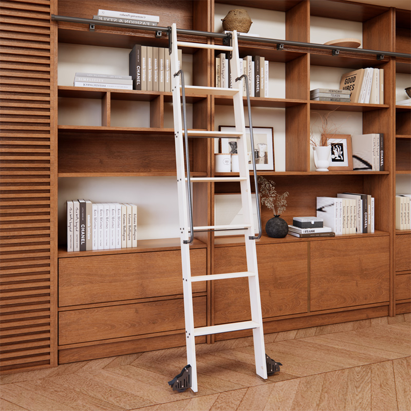 Rollende Bibliotheksladder-Har – Woodworking Lofts Bewertung und Preis
