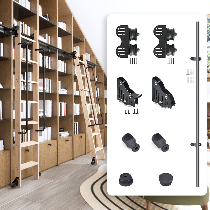 Rollende Bibliotheksleiter-Har – Woodworking Lofts Bewertung und Preis