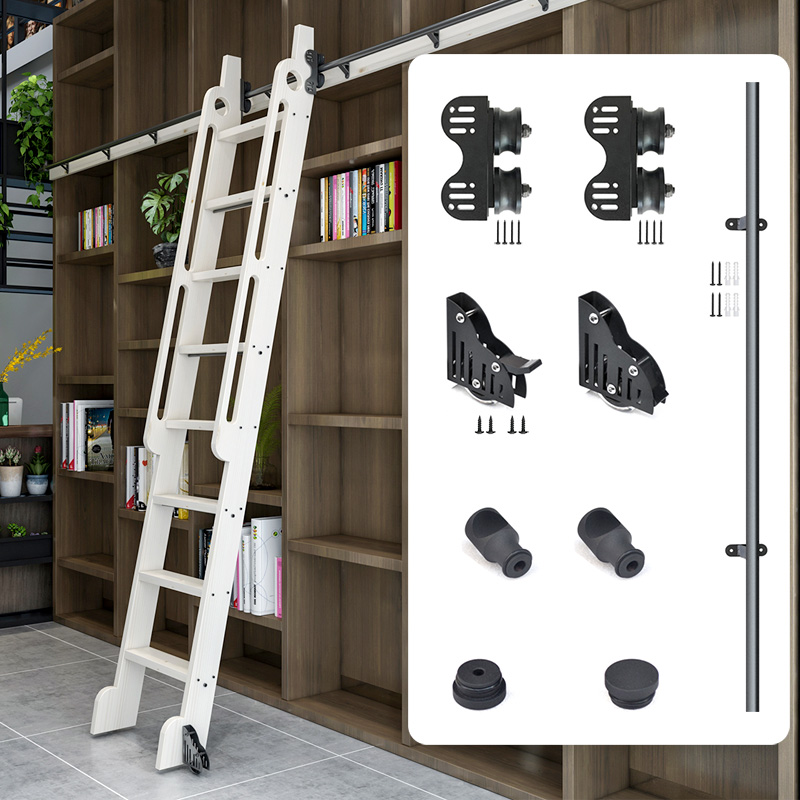 Rollende Bibliotheksleiter-Har – Woodworking Lofts Bewertung und Preis